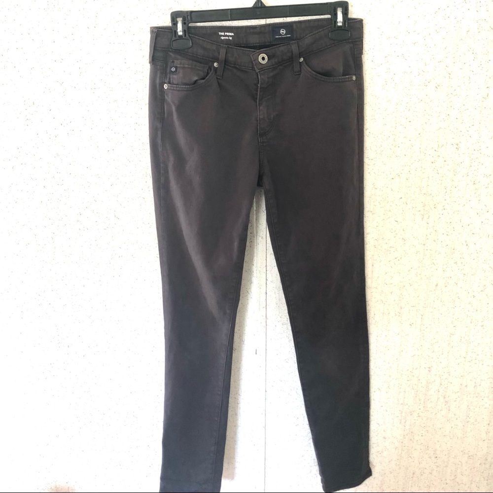 AG Adriano Goldschmied The Prima Cigarette Leg Skinny Jeans Gray Size 27R